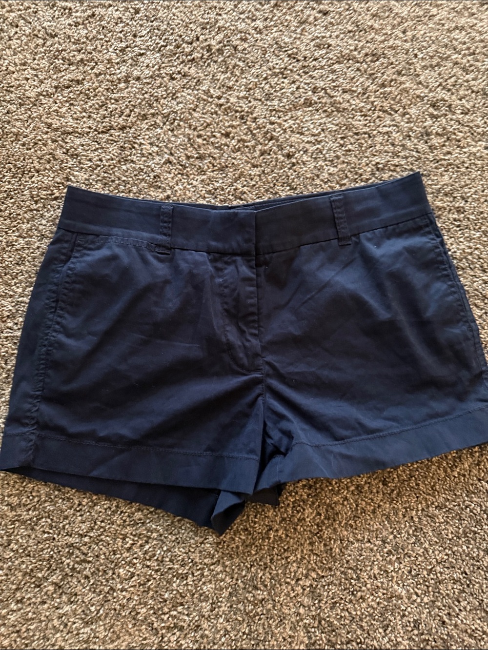 J. Crew Dark Navy Cotton Bermuda Shorts